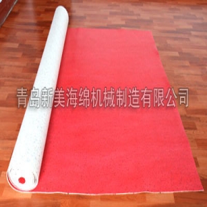 PE film composite grid red carpet pad